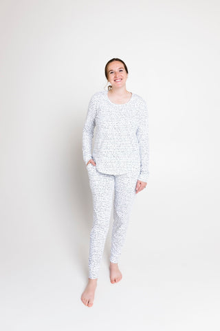 Love One Another Cotton Womens PJ Jogger Set Adult Women's Pajamas Holy Pals Size: XS