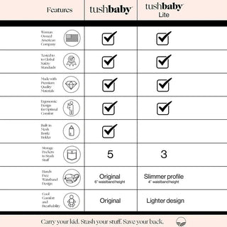 The Tushbaby Hip Carrier Baby & Toddler Tushbaby Color: Grey Design: Tushbaby