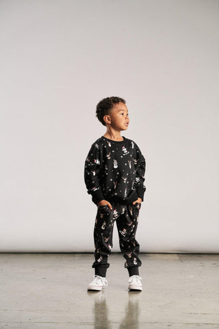 Long Sleeve Crewneck Tee Shirt - Santa & Friends Shirts & Tops