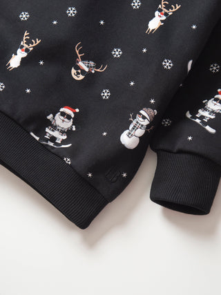 Long Sleeve Crewneck Tee Shirt - Santa & Friends Shirts & Tops
