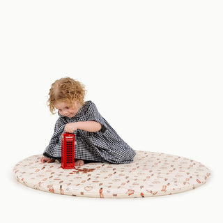 Wholesale Padded Mini Playmat Padded Mat Gathre Color: London Shape: Circle