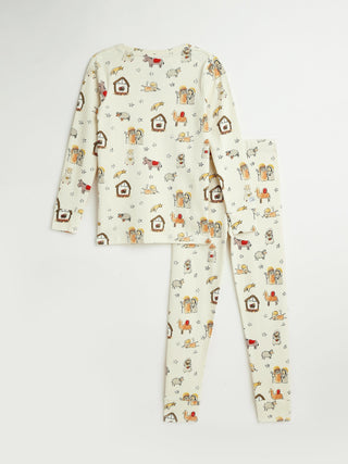Away in a Manger PJ Long Sleeve Set Cotton Two Piece Holy Pals Size: 2