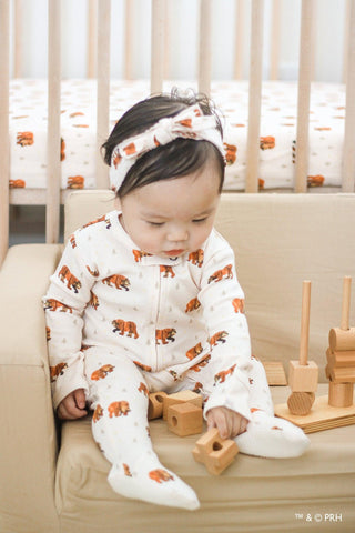 Footie with 2-Way Zipper - Brown Bear Baby & Toddler Sleepwear