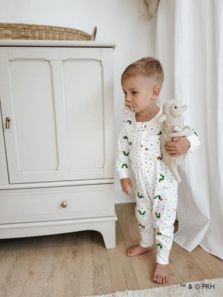 Footless Romper with 2-Way Zipper - Caterpillar L'ovedbaby Size: 9-12 Months