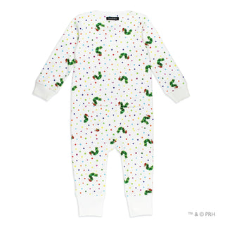 Footless Romper with 2-Way Zipper - Caterpillar L'ovedbaby Size: 9-12 Months