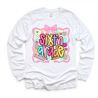 Girls 6th Grade School Shirt - Back To School Tee
