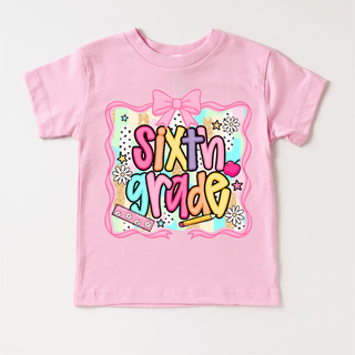 Girls 6th Grade School Shirt - Back To School Tee