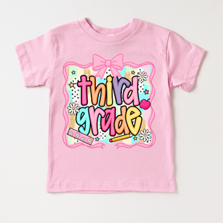 Girls Third Grade School Shirt - Back To School Tee