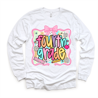 Girls 4th grade School Shirt - Back To School Tee