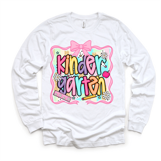 Girls Kindergarten School Shirt - Back To School Tee