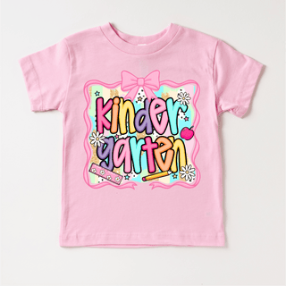 Girls Kindergarten School Shirt - Back To School Tee