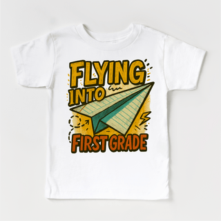 Flying Into First Grade Back To School Shirt | First Day Of School Tee