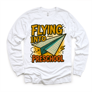 Flying Into Preschool Back To School Shirt | First Day Of School Tee