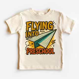 Flying Into Preschool Back To School Shirt | First Day Of School Tee