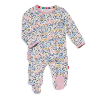 Magnetic Me Girl's Modal Magnetic Ruffle Footie - Chelsea | Baby Riddle