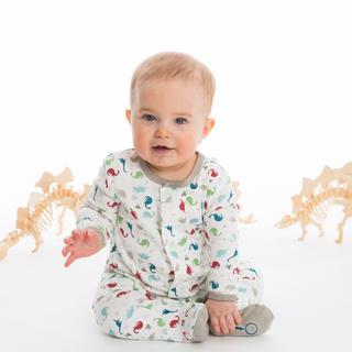 Magnetic Me Organic Cotton Magnetic Footie - Dino Expedition | Baby Riddle