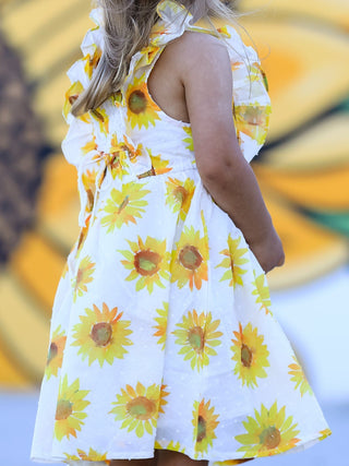 Sunflower Girls Smocked Ruffle Dress Dress Rylee Faith Designs Size: 2