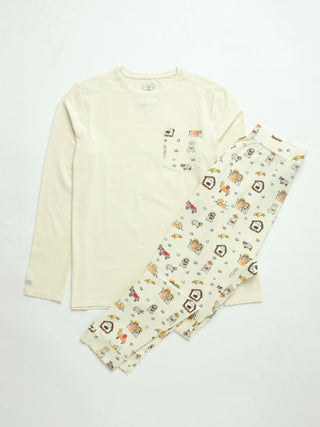 Away in a Manger Men's PJ Set Cotton Adult Men's Pajamas Holy Pals Size: Mens XS