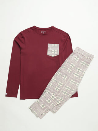 Prophecy Plaid Mens PJ Set Cotton Adult Men's Pajamas Holy Pals Size: XS