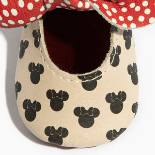 Minnie Dots Knotted Bow Baby ShoeKnotted Bow MoccFreshly PickedStyle: Soft SoleSize: Newborn