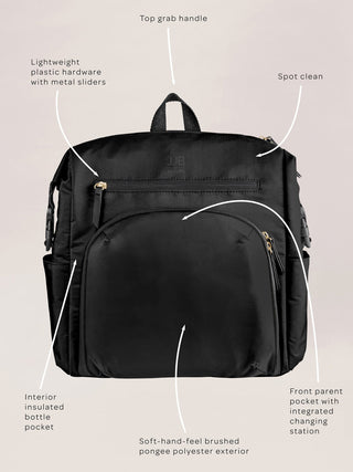 Modern Backpack Diaper Bag - Black JuJuBe