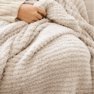 Ribbed Bamboni® Throw Blankets Saranoni Color: Cameo