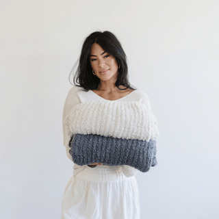 Ribbed Bamboni® Throw Blankets Saranoni Color: Cameo