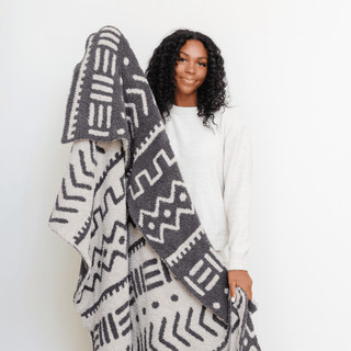 Double-Layer Bamboni® Xl Blankets Saranoni Color: Mudcloth Double Layer