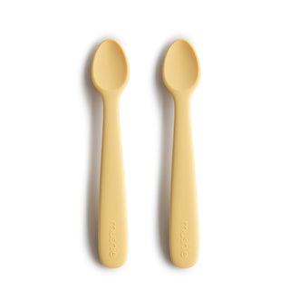 Silicone Feeding Spoons 2-Packsilicone tablewareMushieColor: Daffodil