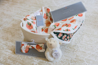 Welcome Baby Girl - Peaches & Lamb Gift Basket Gift Sets Newcastle Classics