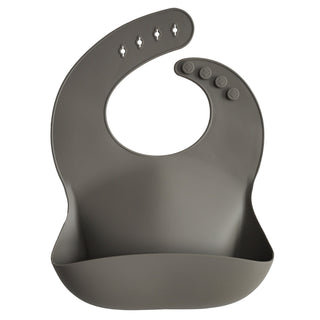 Silicone Baby BibSilicone BibMushieColor: Smiley Face