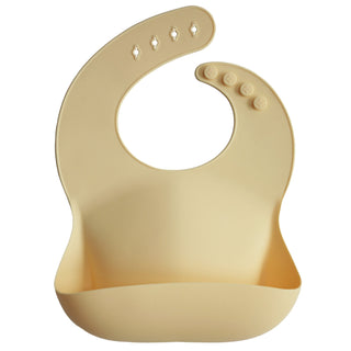 Silicone Baby BibSilicone BibMushieColor: Sunshine