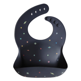 Silicone Baby BibSilicone BibMushieColor: Planets