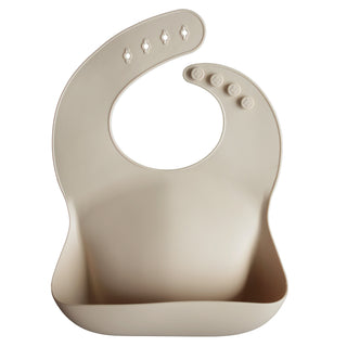 Silicone Baby BibSilicone BibMushieColor: Smiley Face