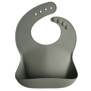Silicone Baby BibSilicone BibMushieColor: Smiley Face