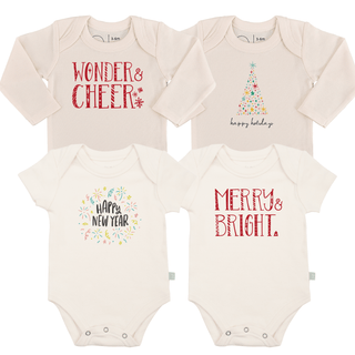 graphic bodysuit set | holiday season 4 pack + 1 freebodysuitsFinn + EmmaColor: Holiday Season 4 PackSize: 0-3M