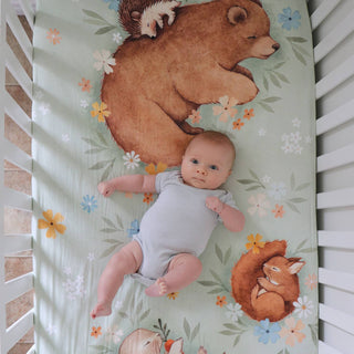 Enchanted Meadow Standard Size Crib Sheet Crib sheets Rookie Humans Size: US Standard crib size