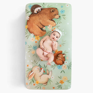 Rookie Humans Enchanted Meadow Standard Size Crib Sheet | Baby Riddle