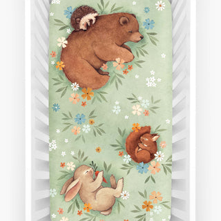 Rookie Humans Enchanted Meadow Standard Size Crib Sheet | Baby Riddle