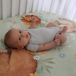 Enchanted Meadow Standard Size Crib Sheet Crib sheets Rookie Humans Size: US Standard crib size