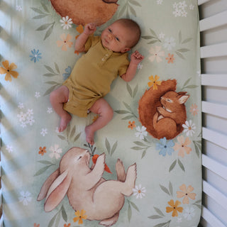 Enchanted Meadow Standard Size Crib Sheet Crib sheets Rookie Humans Size: US Standard crib size