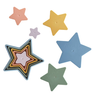 Nesting Stars Toy toys Mushie Color: Retro