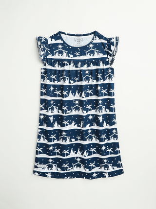 Starry Night PJ Girls Nightgown Polyester Nightgown Holy Pals Size: 2-3