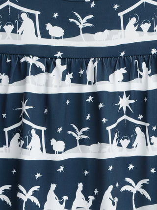 Starry Night PJ Girls Nightgown Polyester Nightgown Holy Pals Size: 2-3