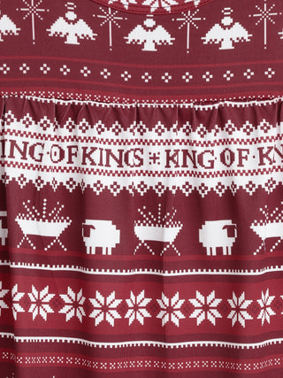 King of Kings Ruby Red PJ Girls Nightgown Polyester Nightgown Holy Pals Size: 2-3