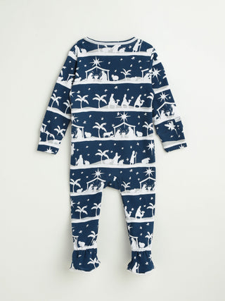 Starry Night Footed Onesie Cotton Onesie Holy Pals Size: 00-03M