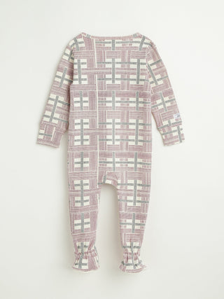 Prophecy Plaid Footed Onesie Cotton Onesie Holy Pals Size: 00-03M