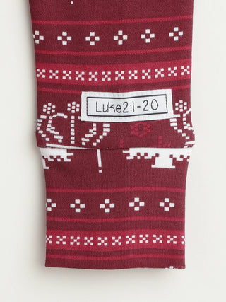 King of Kings Ruby Red Footed Onesie Cotton Onesie Holy Pals Size: 00-03M