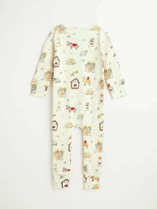 Away in a Manger PJ Footless Onesie Cotton Onesie Holy Pals Size: 00-03M