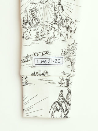 O Little Town of Bethlehem Footless Onesie PJ Cotton Onesie Holy Pals Size: 00-03M